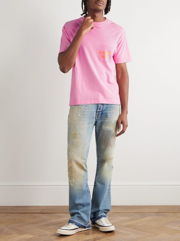 Boardwalk Logo-Print Paint-Splattered Cotton-Jersey T-Shirt - OU