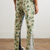Flared Patchwork Camouflage and Logo-Print Cotton-Jersey Sweatpants - BK Flared Patchwork Camouflage and Logo-Print Cotton-Jersey Sweatpants - BK