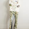 Flared Patchwork Camouflage and Logo-Print Cotton-Jersey Sweatpants - OU Flared Patchwork Camouflage and Logo-Print Cotton-Jersey Sweatpants - OU
