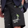 Studio Gym Straight-Leg Paint-Splattered Mesh Shorts - CU Studio Gym Straight-Leg Paint-Splattered Mesh Shorts - CU