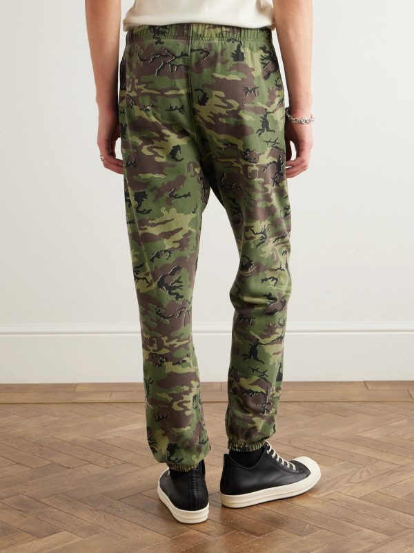Tapered Camouflage and Logo-Print Cotton-Jersey Sweatpants - BK Tapered Camouflage and Logo-Print Cotton-Jersey Sweatpants - BK