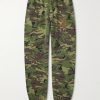Tapered Camouflage and Logo-Print Cotton-Jersey Sweatpants Tapered Camouflage and Logo-Print Cotton-Jersey Sweatpants