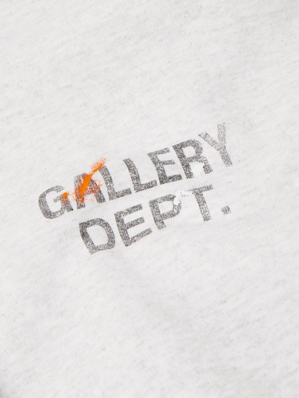 Logo-Print Paint-Splattered Cotton-Jersey Hoodie - CU