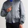 Silk-Satin Padded Bomber Jacket - FR