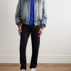 Silk-Satin Padded Bomber Jacket - OU