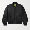 Silk-Satin Padded Bomber Jacket Silk-Satin Padded Bomber Jacket