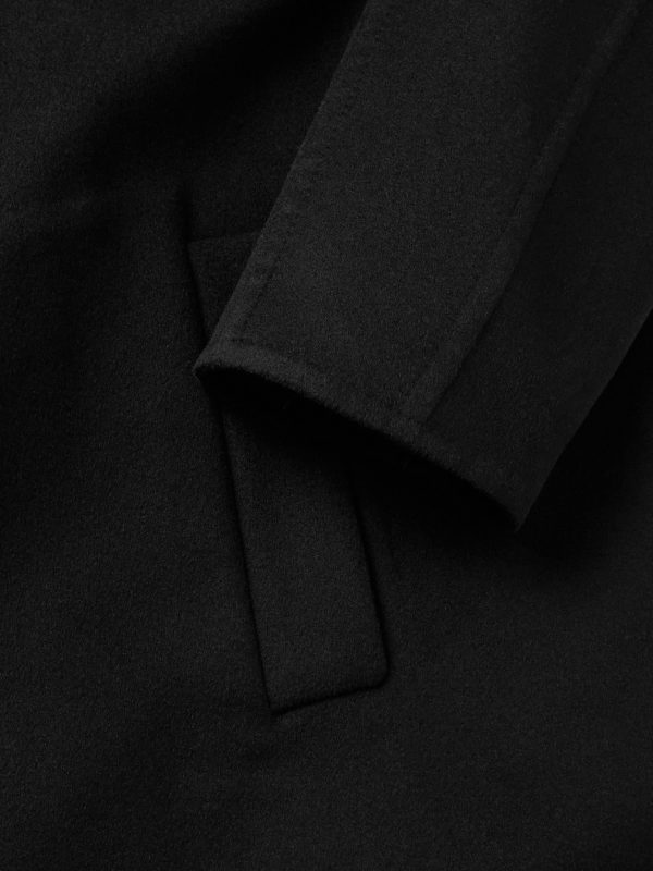 Oversized Shawl-Collar Belted Wool and Silk-Blend Felt Coat - E1 Oversized Shawl-Collar Belted Wool and Silk-Blend Felt Coat - E1