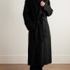 Oversized Shawl-Collar Belted Wool and Silk-Blend Felt Coat - OU Oversized Shawl-Collar Belted Wool and Silk-Blend Felt Coat - OU