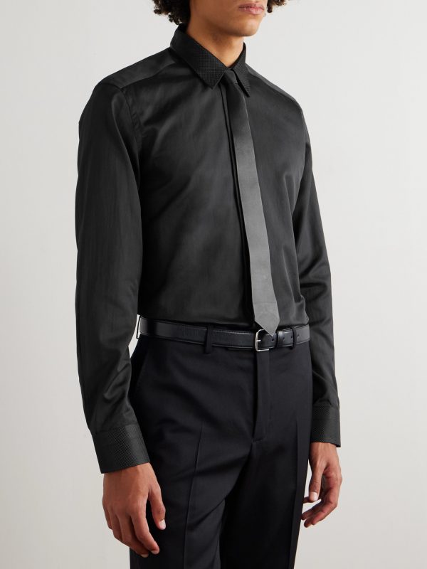 Serge Cotton and Silk-Blend Shirt - FR