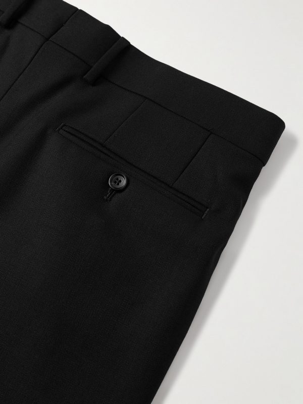 Straight-Leg Pleated Wool-Crepe Suit Trousers - CU Straight-Leg Pleated Wool-Crepe Suit Trousers - CU
