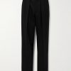 Straight-Leg Pleated Wool-Crepe Suit Trousers Straight-Leg Pleated Wool-Crepe Suit Trousers
