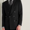 Slim-Fit Double-Breasted Wool-Crepe Suit Jacket - FR Slim-Fit Double-Breasted Wool-Crepe Suit Jacket - FR