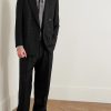 Slim-Fit Double-Breasted Wool-Crepe Suit Jacket - OU Slim-Fit Double-Breasted Wool-Crepe Suit Jacket - OU