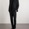 Double-Breasted Sequined Wool-Blend Suit Jacket - OU Double-Breasted Sequined Wool-Blend Suit Jacket - OU