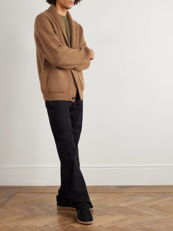Shawl-Collar Cashmere Cardigan - OU Shawl-Collar Cashmere Cardigan - OU