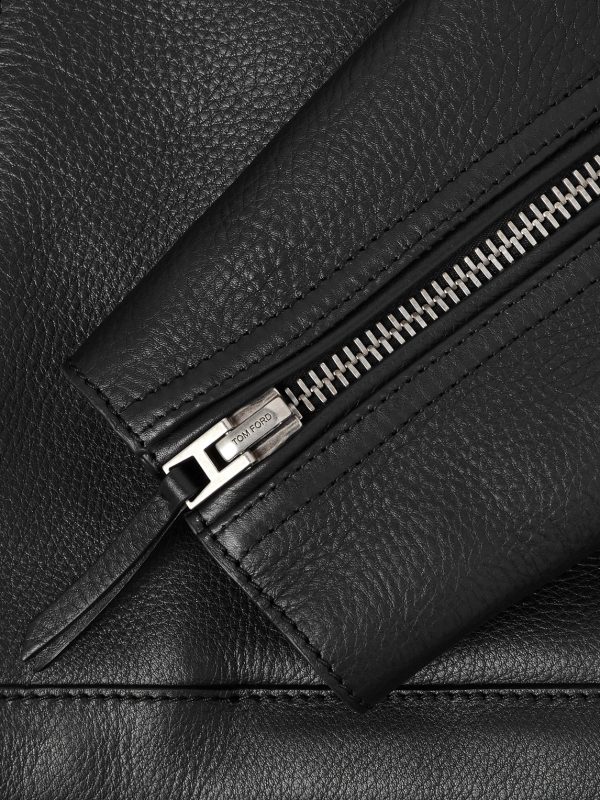 Slim-Fit Full-Grain Leather Jacket - E1 Slim-Fit Full-Grain Leather Jacket - E1