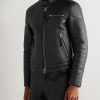Slim-Fit Full-Grain Leather Jacket - FR Slim-Fit Full-Grain Leather Jacket - FR
