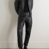 Slim-Fit Full-Grain Leather Jacket - OU Slim-Fit Full-Grain Leather Jacket - OU