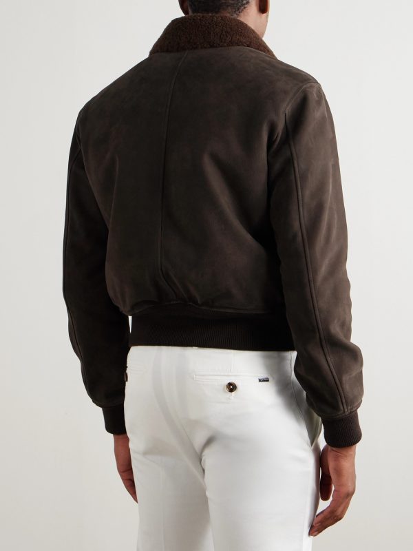 Shearling Bomber Jacket - BK Shearling Bomber Jacket - BK
