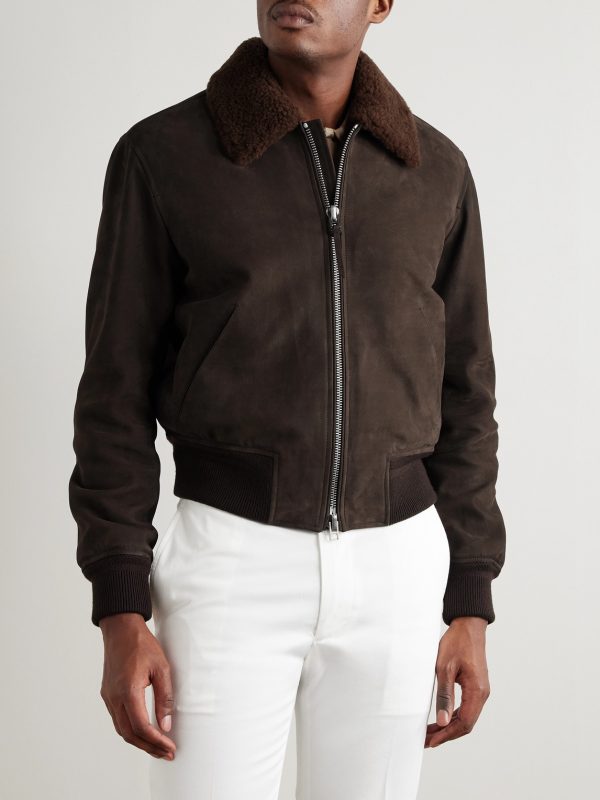 Shearling Bomber Jacket - FR Shearling Bomber Jacket - FR