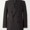 Hopsack Double-Breasted Wool Suit Jacket Hopsack Double-Breasted Wool Suit Jacket