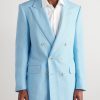 Double-Breasted Sequinned Wool-Blend Suit Jacket - FR