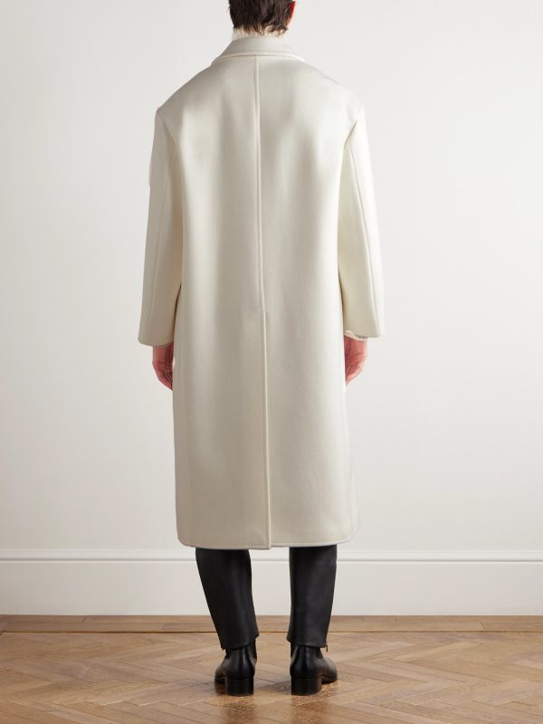 Double-Breasted Cashmere Coat - BK Double-Breasted Cashmere Coat - BK