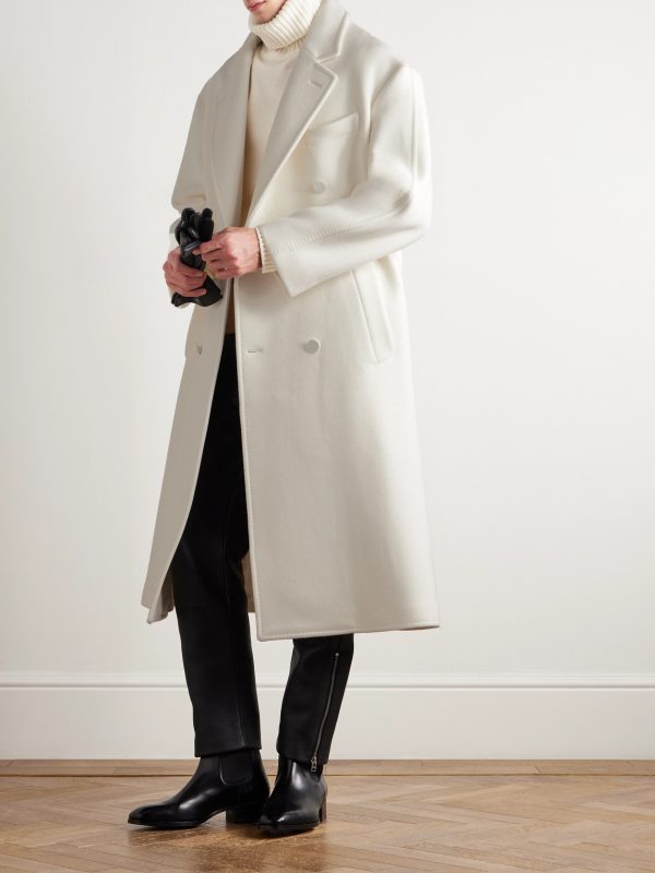 Double-Breasted Cashmere Coat - OU Double-Breasted Cashmere Coat - OU