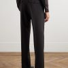 Tapered Grain de Poudre Wool Suit Trousers - BK Tapered Grain de Poudre Wool Suit Trousers - BK