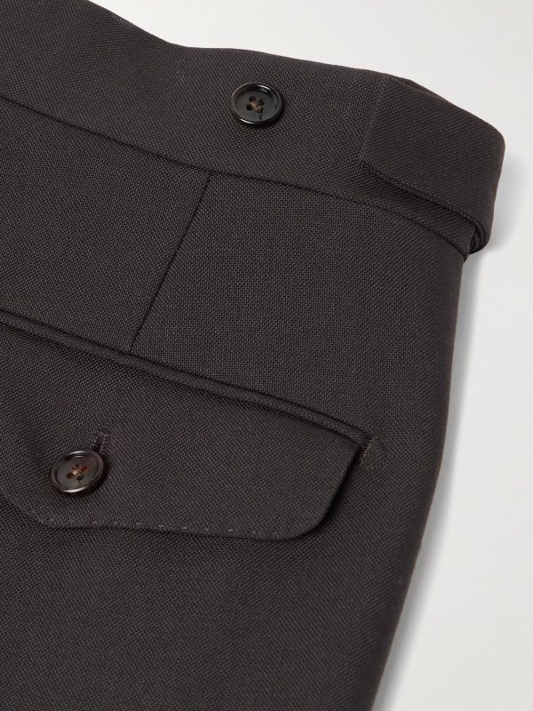 Tapered Grain de Poudre Wool Suit Trousers - CU Tapered Grain de Poudre Wool Suit Trousers - CU