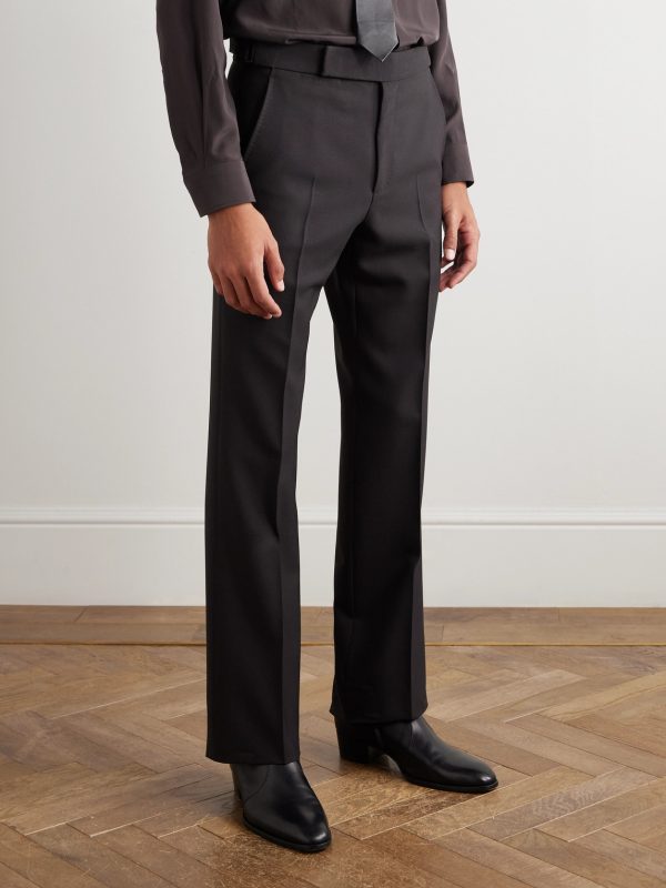 Tapered Grain de Poudre Wool Suit Trousers - FR Tapered Grain de Poudre Wool Suit Trousers - FR