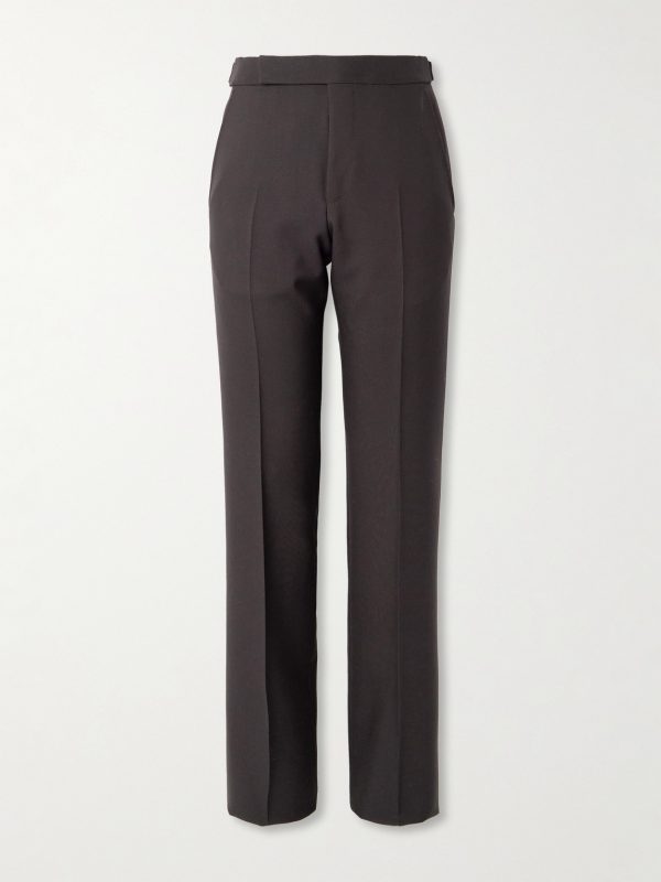 Tapered Grain de Poudre Wool Suit Trousers Tapered Grain de Poudre Wool Suit Trousers