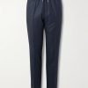 Tapered Wool-Blend Drawstring Suit Trousers Tapered Wool-Blend Drawstring Suit Trousers
