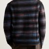 Striped Knitted Cardigan - BK Striped Knitted Cardigan - BK