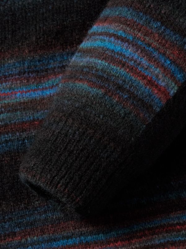 Striped Knitted Cardigan - E1 Striped Knitted Cardigan - E1