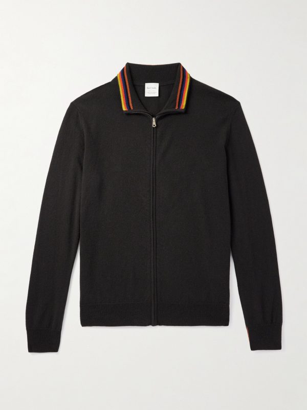 Cashmere Zip-Up Cardigan