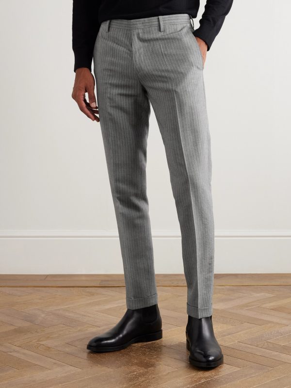 Straight-Leg Woven Suit Trousers - FR Straight-Leg Woven Suit Trousers - FR
