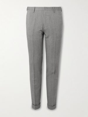 Straight-Leg Woven Suit Trousers