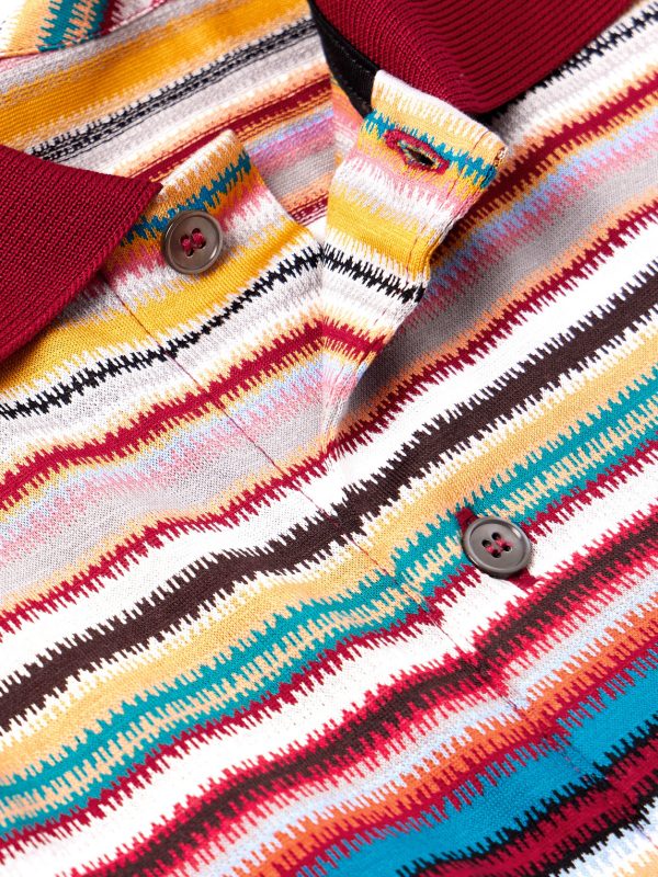Striped Cotton Polo Shirt - CU Striped Cotton Polo Shirt - CU
