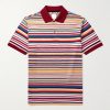 Striped Cotton Polo Shirt Striped Cotton Polo Shirt