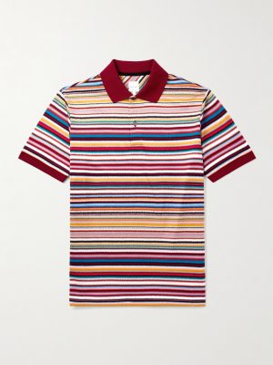 Striped Cotton Polo Shirt