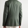 Double-Breasted Wool and Cashmere-Blend Suit Jacket - BK Double-Breasted Wool and Cashmere-Blend Suit Jacket - BK