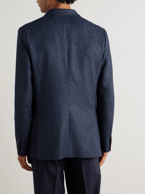 Textured Wool and Silk-Blend Suit Jacket - BK Textured Wool and Silk-Blend Suit Jacket - BK