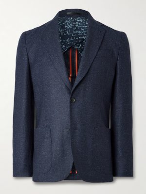 Textured Wool and Silk-Blend Suit Jacket Textured Wool and Silk-Blend Suit Jacket