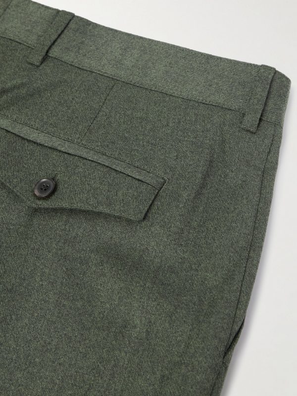 Straight-Leg Pleated Wool and Cashmere-Blend Suit Trousers - CU Straight-Leg Pleated Wool and Cashmere-Blend Suit Trousers - CU