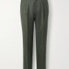 Straight-Leg Pleated Wool and Cashmere-Blend Suit Trousers Straight-Leg Pleated Wool and Cashmere-Blend Suit Trousers