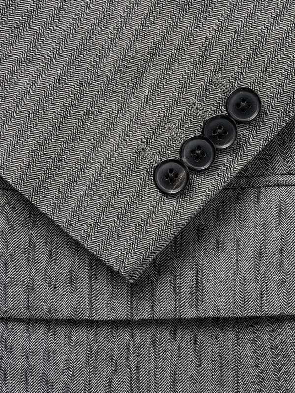 Slim-Fit Herringbone Suit Jacket - CU Slim-Fit Herringbone Suit Jacket - CU