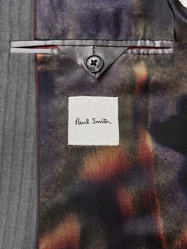 Slim-Fit Herringbone Suit Jacket - E1 Slim-Fit Herringbone Suit Jacket - E1