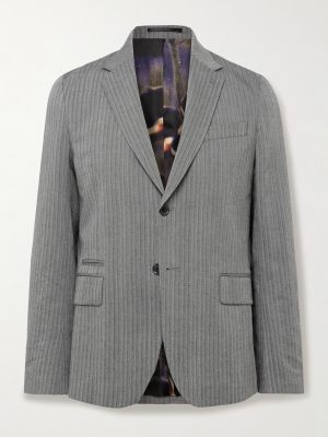 Slim-Fit Herringbone Suit Jacket