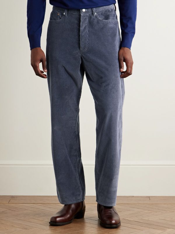 Straight-Leg Cotton-Corduroy Trousers - FR